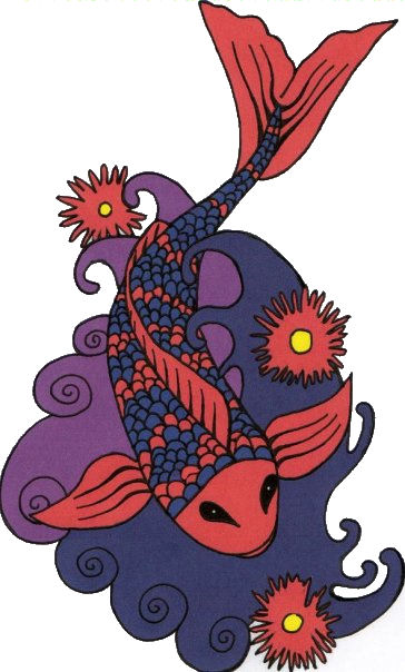  work semmed to focus on the tattoo designs being of the Koi fish 